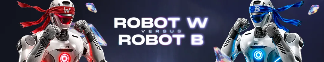 Robot Westcol versus Robot Blessd en Stream Fighters 5